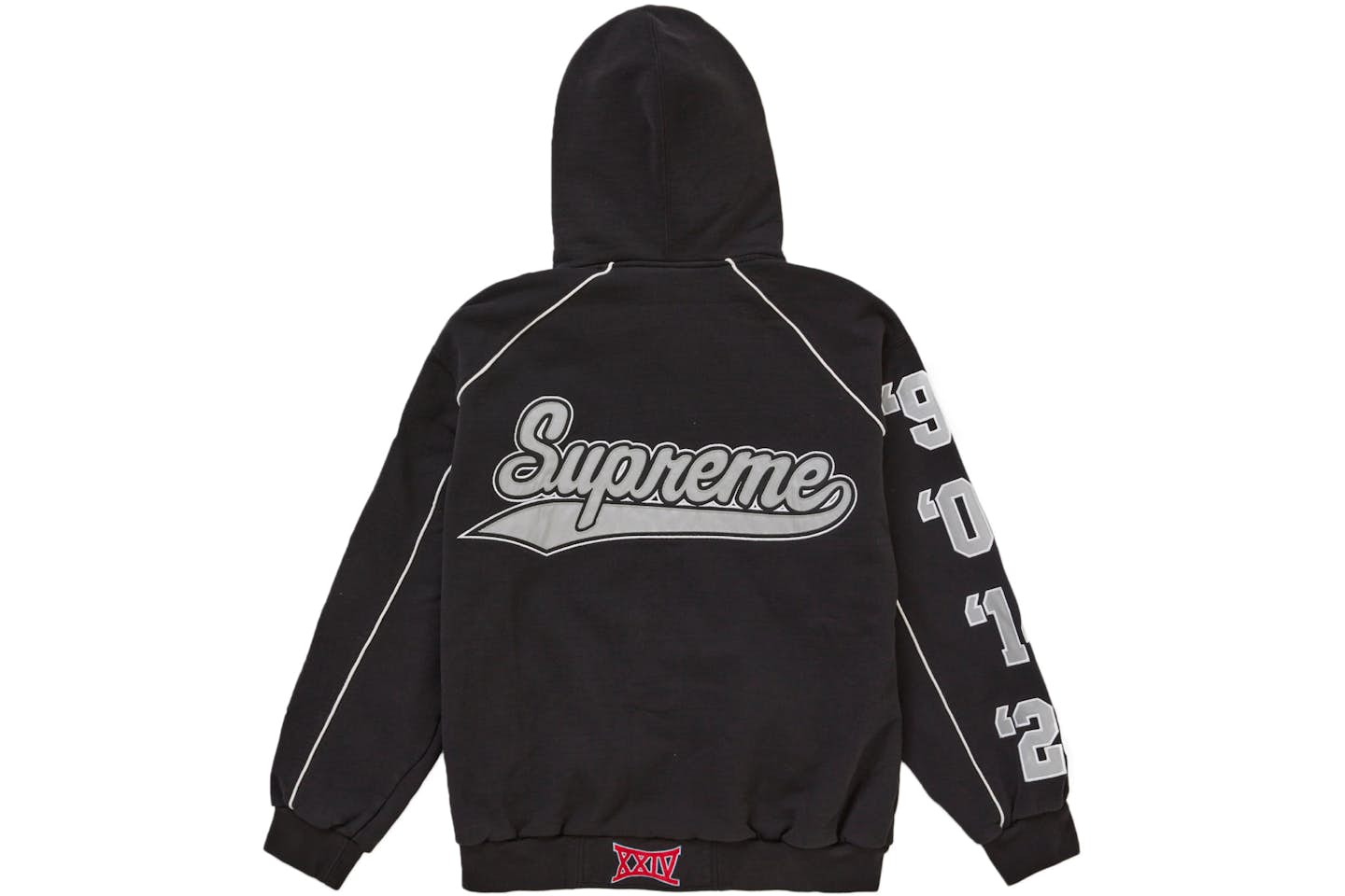 BLACK SVPR£M£ Playoffs Zip-Up Hoodie