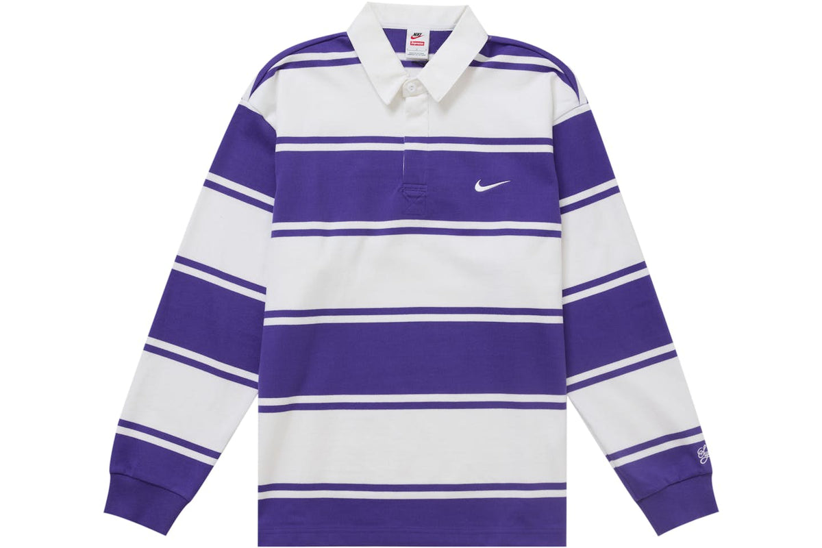 SVPR£M£ NlK£ Rugby Striped Red Chosen mode