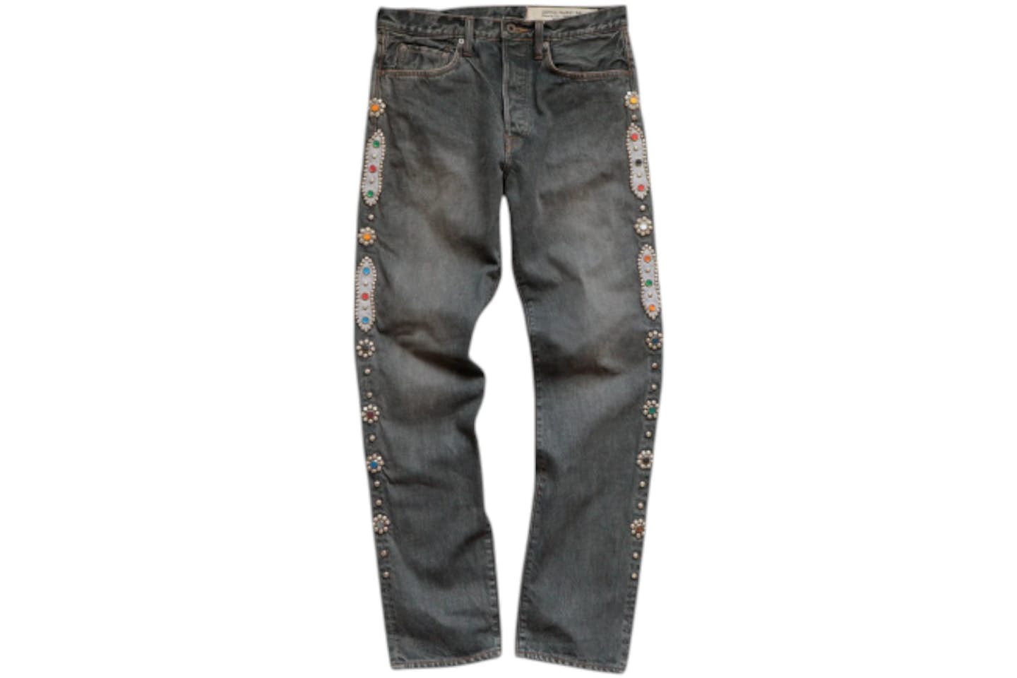 KAPlTVL 14 Oz Denim 5P Monkey Cisco Gemstone Pantalon Noir
