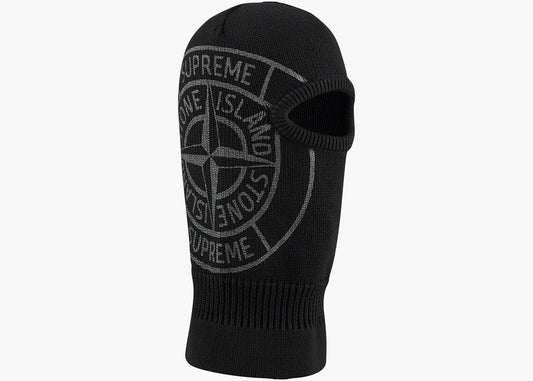 Fw20 SVPR£M£ X ST0N£ l$LVND Glow Knit Balaclava Black Supreme/stone Chosen mode