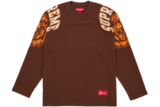 SVPR£M£ Mascot L/S BROWN Football Shirt