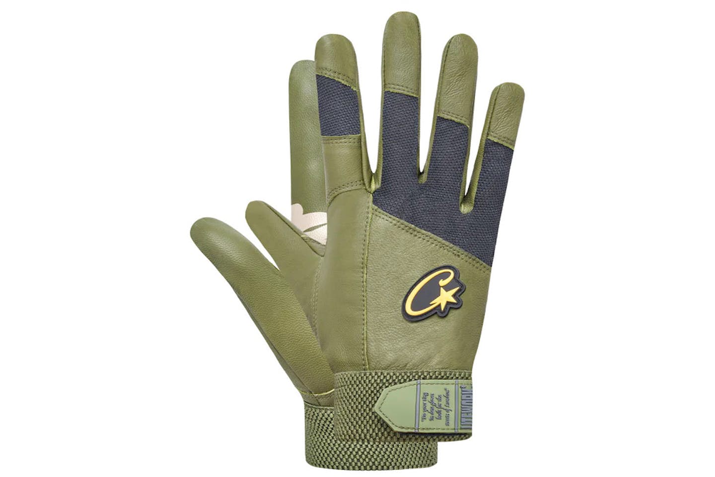 C0RT£lZ Leather Gloves GREEN Chosen mode