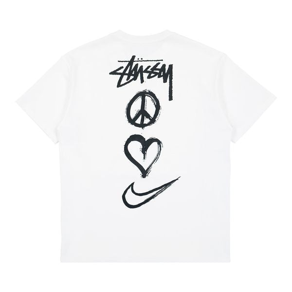 N|K£ x STVSSY NRG Short-Sleeve Tee 'Summit White'