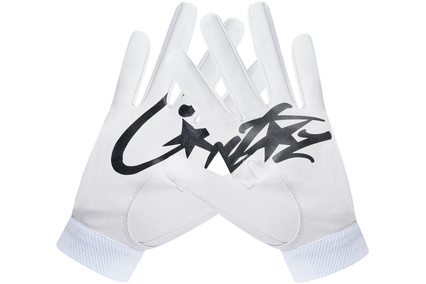 C0RT£lZ Leather Gloves White Chosen mode