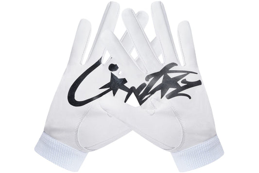 C0RT£lZ Leather Gloves White Chosen mode