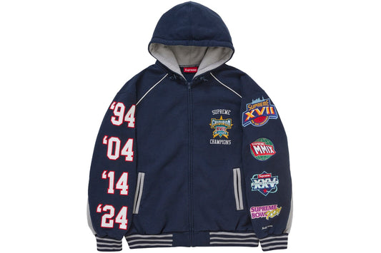 BLUE SVPR£M£ Playoffs Zip-Up Hoodie