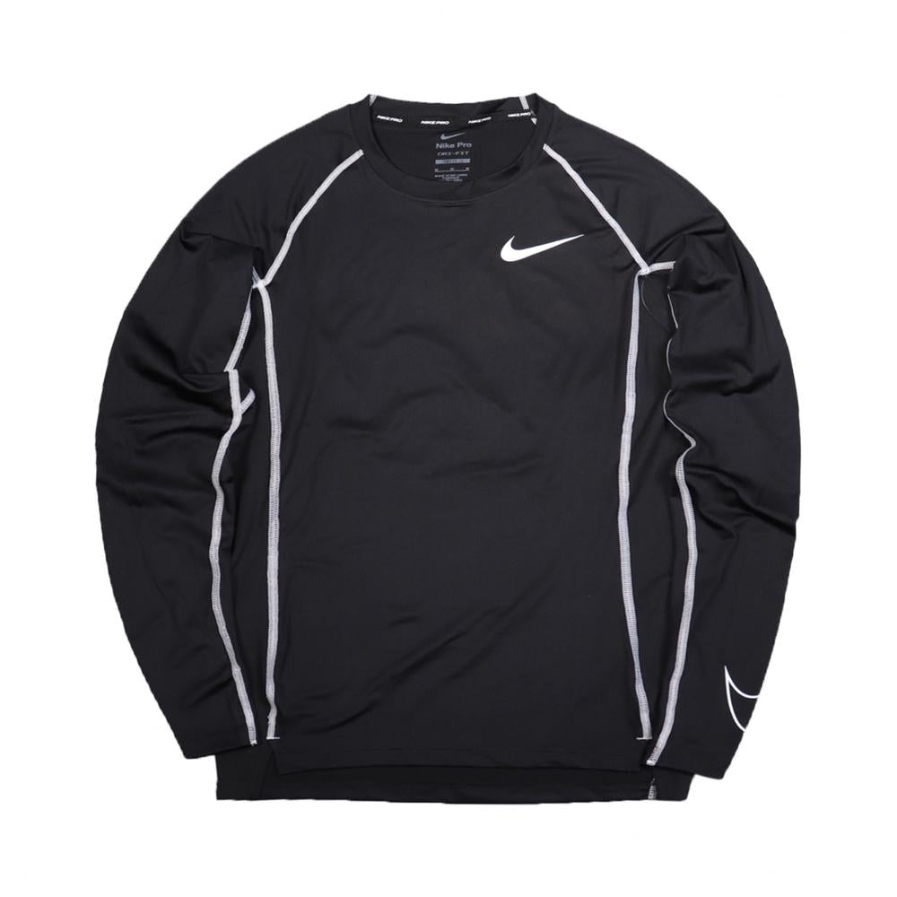 N|K£ PRO Dri-FIT Men's Tight-Fit Training Long Sleeve T-Shirt Black