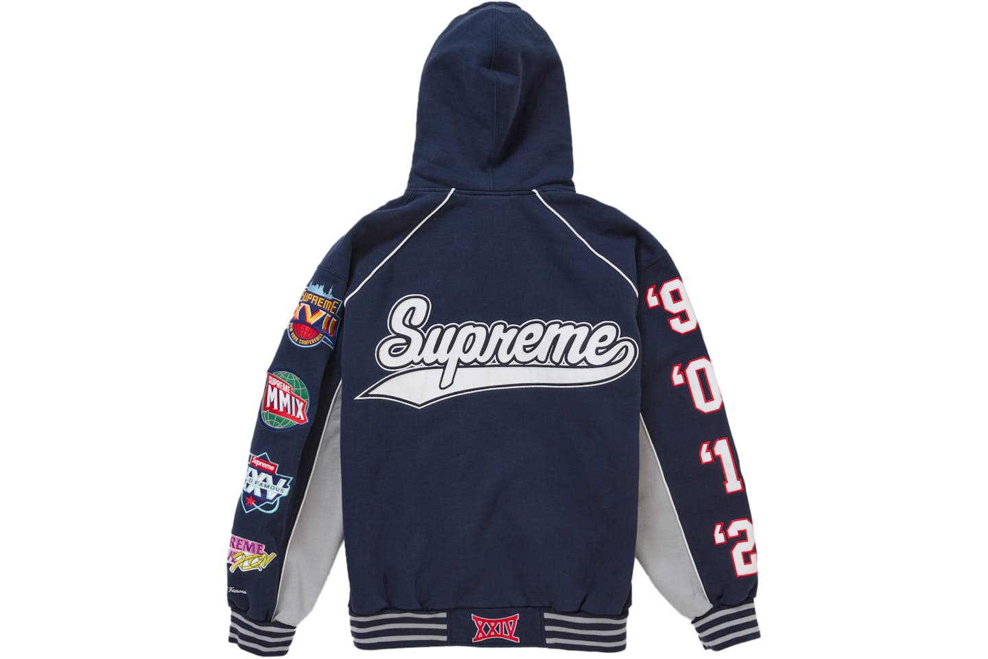 BLUE SVPR£M£ Playoffs Zip-Up Hoodie