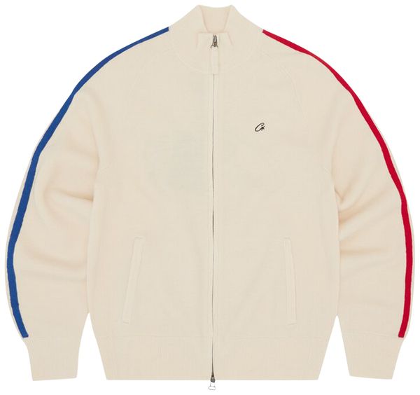 Corteiz Knit Zip Up Fleece 'Cream'