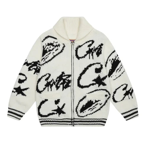 Corteiz VVS Jacquard Knit Zip Chosen mode