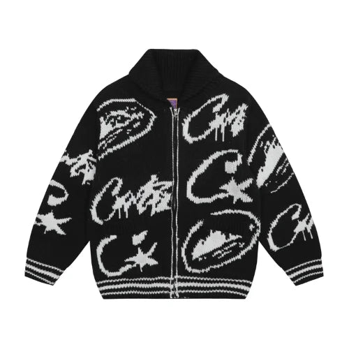 Corteiz VVS Jacquard Knit Zip Chosen mode