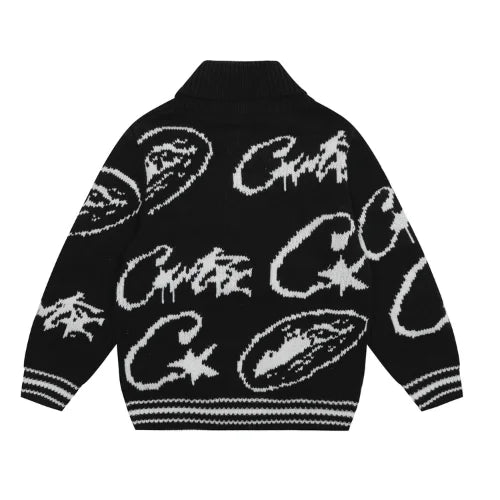 Corteiz VVS Jacquard Knit Zip Chosen mode