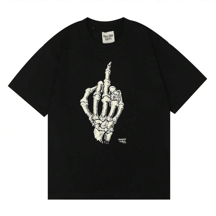 GVLL£RY D-£PT T-Shirt Car Letter Short Sleeve