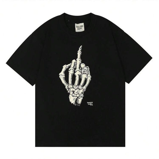 GVLL£RY D-£PT T-Shirt Car Letter Short Sleeve