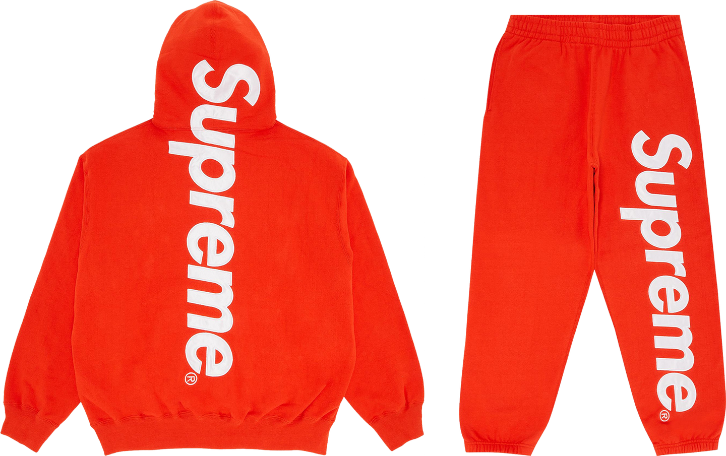 SVPR£M£ Satin Applique tracksuit