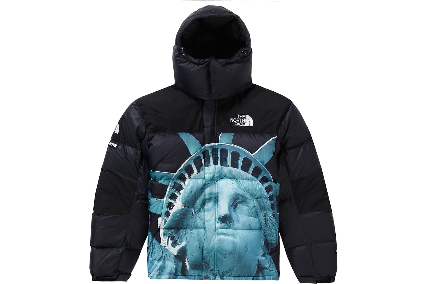 N0RTH FAC£ x SVPR£M£ Statue of Liberty Baltoro Jacket Black Chosen mode