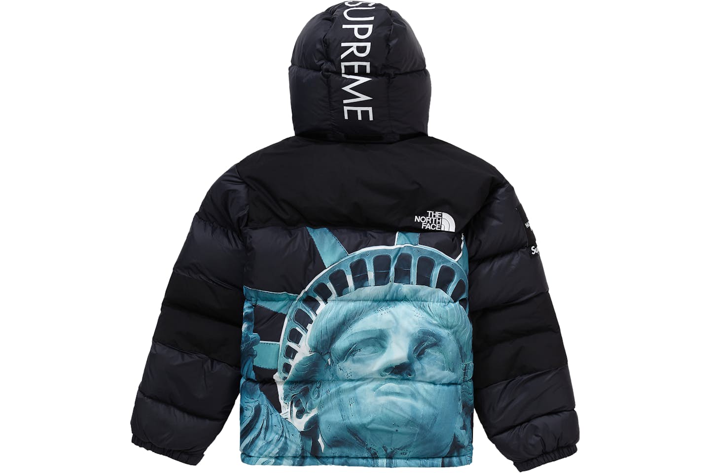 N0RTH FAC£ x SVPR£M£ Statue of Liberty Baltoro Jacket Black Chosen mode