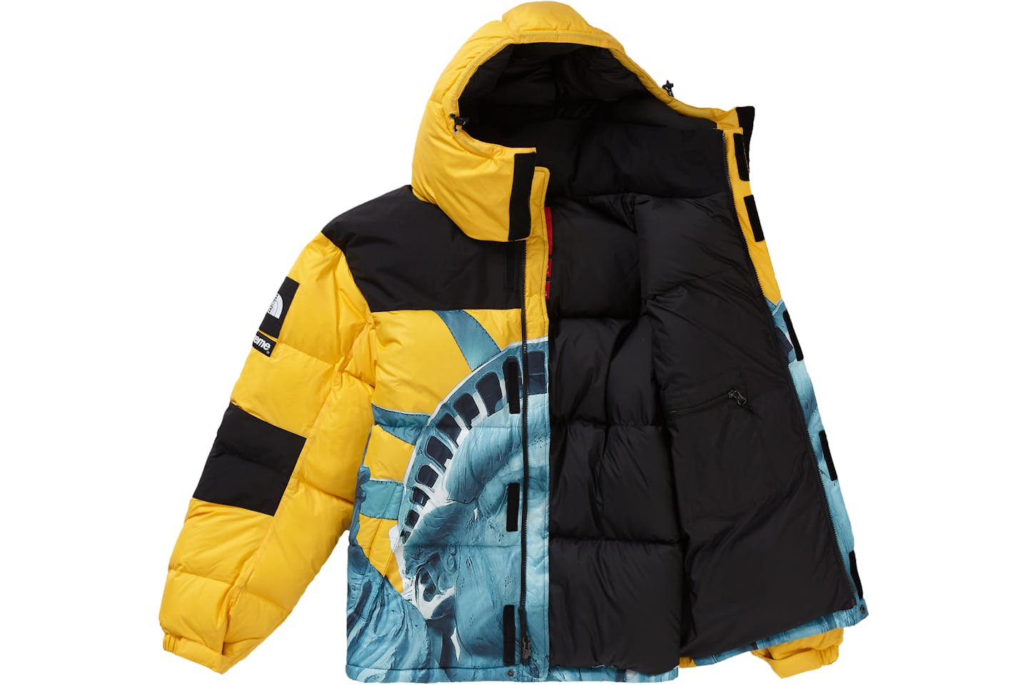 N0RTH FAC£ x SVPR£M£ Statue of Liberty Baltoro Jacket Black Chosen mode