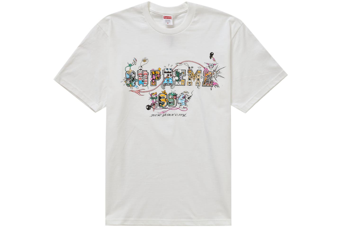 SVPR£M£ Varsity Tee white