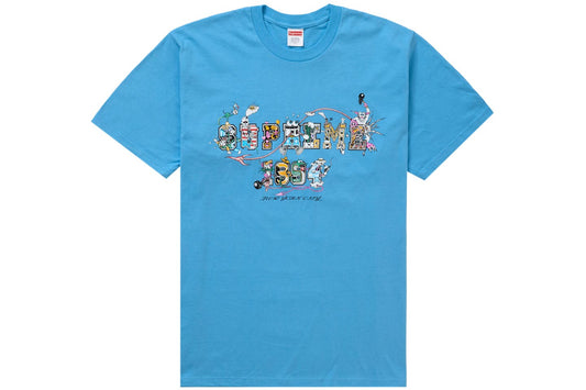 SVPR£M£ Varsity Tee blue