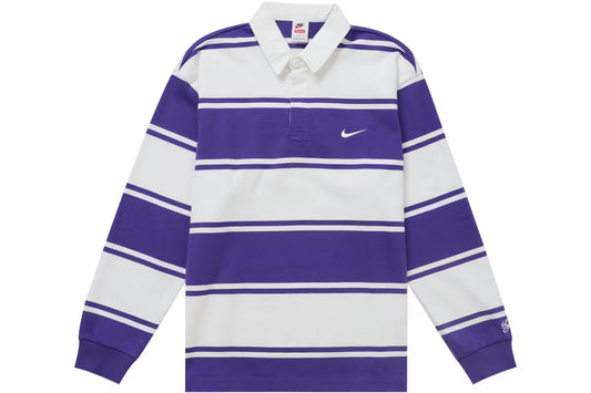 SVPR£M£ X NIK£ STRIPE RUGBY SHIRT